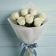Букет 7 Белых роз Эдлесс Лав в Ильинское-Усово