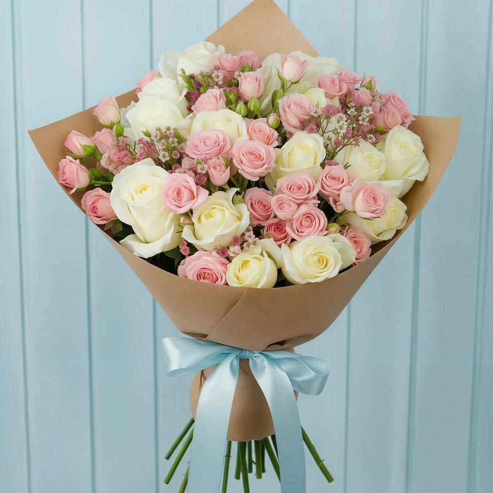 Букет цветов из: Розы в Ильинское-Усово