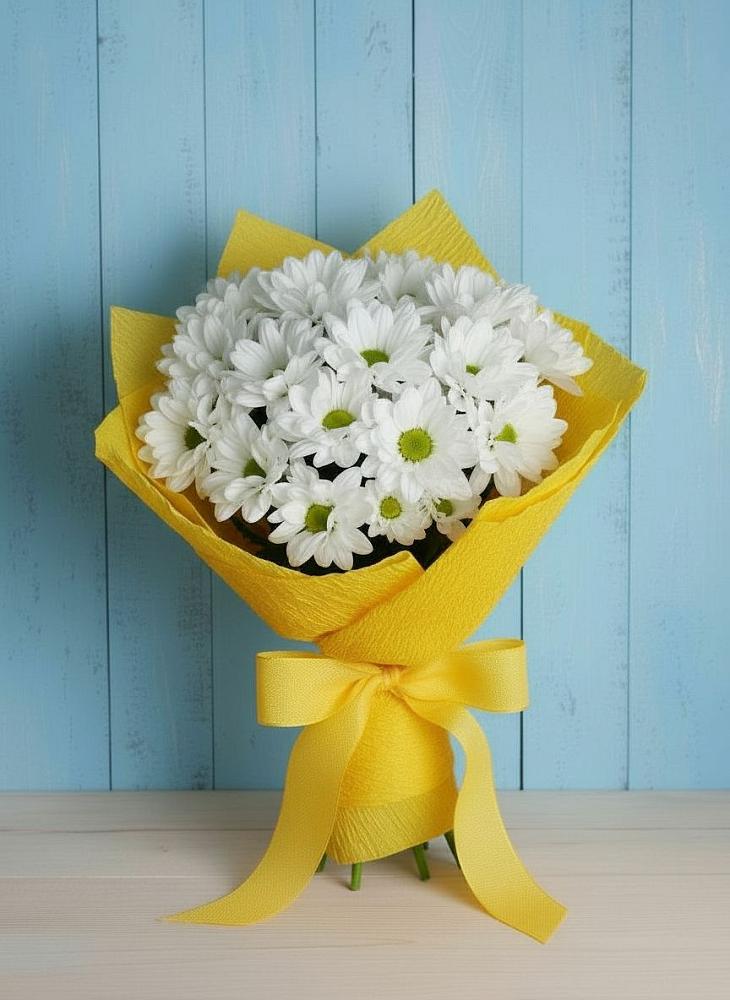 Букет цветов из: Хризантемы в Ильинское-Усово