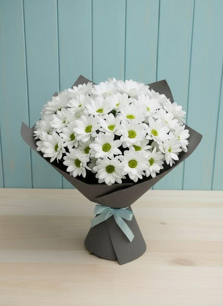 Букет цветов из: Хризантемы в Ильинское-Усово