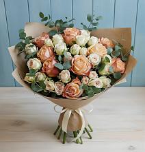 Букет цветов из:  Альстромерии и Розы #REPLACE_PRED# Ильинское-Усово